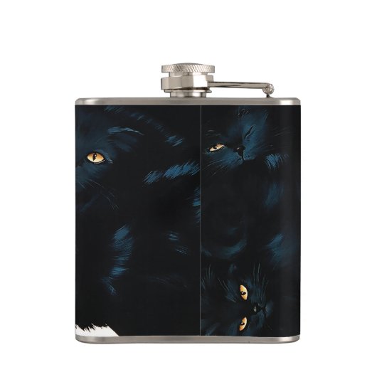 Flasques Cat noir (Dos)