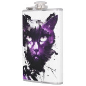 Flasques Cat Wild Nature Esprit libre Art Peinture de pince (Gauche)