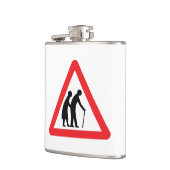 Flasques CAUTION Personnes ÂGÉES - VOYAGE UK (Gauche)