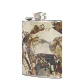 Flasques Cavalier vintage de moto (Gauche)