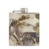 Flasques Cavalier vintage de moto (Devant)