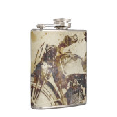 Flasques Cavalier vintage de moto (Droite)