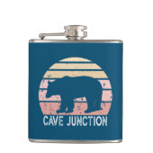 Flasques Cave Junction Oregon Retro Bear (Devant)