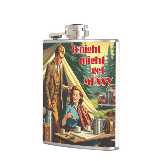 Flasques Ce Soir Pourrait Être Dur Camping (Gauche)