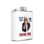 Flasques Ce sont vos terres publiques pour les défendre Onc (Droite)