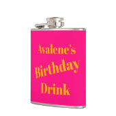 Flasques Célébration d'anniversaire Bold Pink et Bright Ora (Gauche)