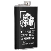 Flasques Célèbre photo citation noir et blanc boisson (Droite)