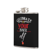 Flasques Célébrez votre Noël drôle et mignon intérieur (Gauche)