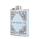 Flasques Celtic Knot Tribal Design Version Brown Patinée (Gauche)