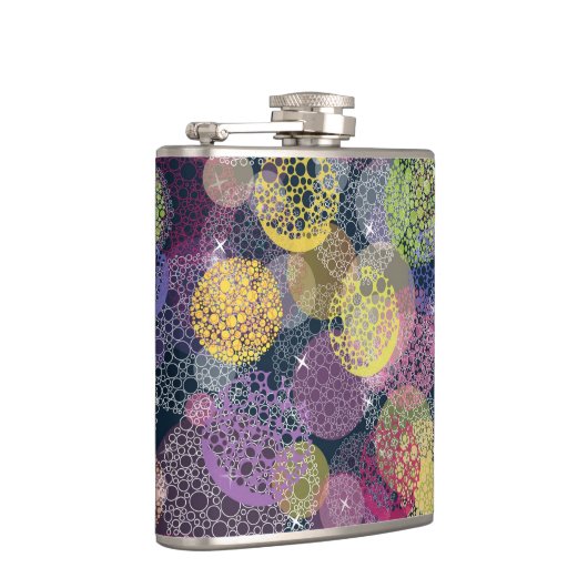 Flasques Cercle de points Polka de la Cute Abstraite (Droite)