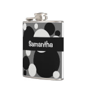 Flasques Cercle gris noir points de la fiole de boisson (Gauche)