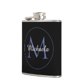 Flasques Cercle minimal moderne nom initial monogramme mode (Gauche)