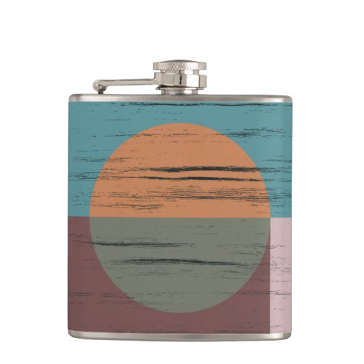 Flasques Cercle Orange Et Vert (Devant)