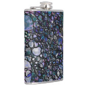 Flasques Cercles Abstraits dessinés à la main, Bleu, Violet (Droite)