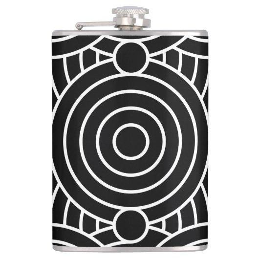 Flasques Cercles géométriques sans transparence (Devant)