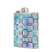 Flasques Cercles modernes du milieu du siècle, gris, bleu e (Gauche)