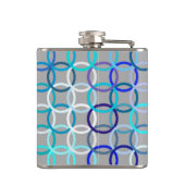 Flasques Cercles modernes du milieu du siècle, gris, bleu e (Dos)