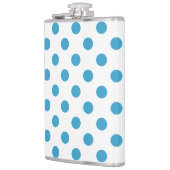 Flasques Cercles Pois bleu paon (Gauche)