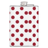 Flasques Cercles Pois rouges Crimson (Dos)
