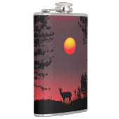 Flasques Cerf au coucher du soleil (Droite)