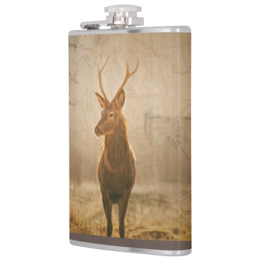 Flasques Cerf dans la forêt (Gauche)