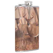 Flasques Cerf De Virginie Dans La Forêt Style Rétro Nature (Droite)