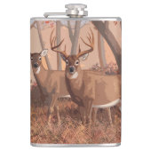 Flasques Cerf De Virginie Dans La Forêt Style Rétro Nature (Devant)