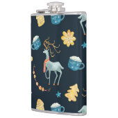 Flasques Cerfs de Noël : Aquarelle Motif sans ambages (Gauche)