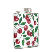 Flasques Cerises rouges sur blanc (Droite)