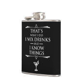 Flasques C'est ce que je fais pour mélanger des boissons et (Gauche)