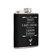 Flasques C'est ce que je fais pour mélanger des boissons et (Droite)