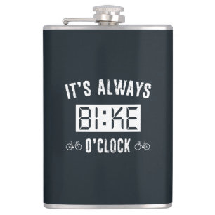 Flasques C'est toujours vélo O'Horloge