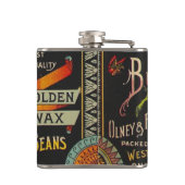 Flasques Chaîne Étiquette de haricot Vegetable Pays (Dos)