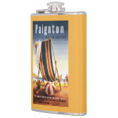 Flasques Chaise de plage de chemins de fer et affiche (Gauche)