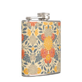 Flasques Chaleureux Jaune, Orange & Bleu Floral (Droite)