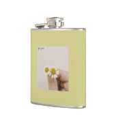 Flasques “Chamomile Floral Vinyl Flask – ‘For You’ (Gauche)