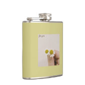 Flasques “Chamomile Floral Vinyl Flask – ‘For You’ (Droite)