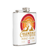 Flasques Chamonix France Retro Sunset Ski Souvenirs 80s (Droite)