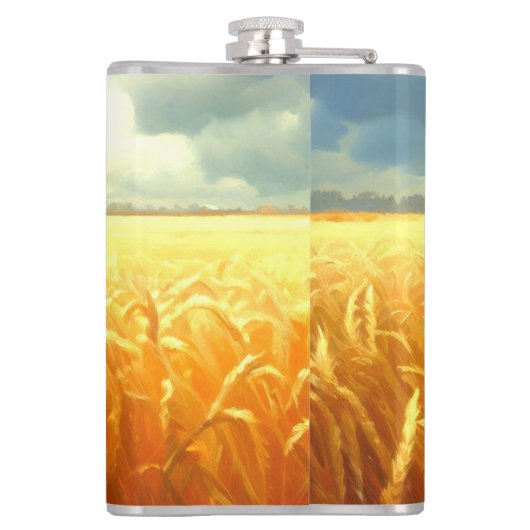 Flasques Champ de blé en été (Dos)