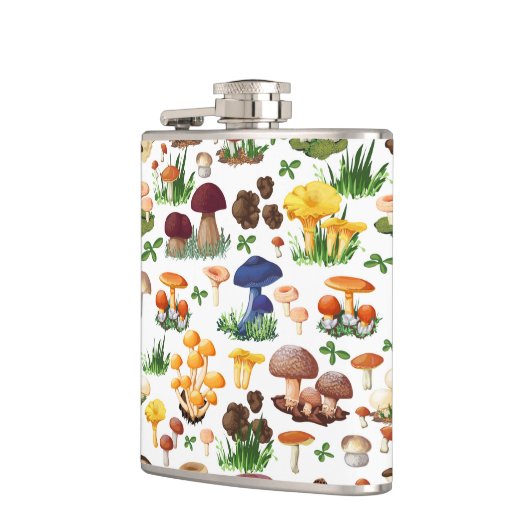 Flasques Champignons colorés sur blanc (Gauche)