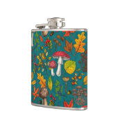 Flasques Champignons d'automne, feuilles, noix et baies sur (Gauche)