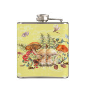 Flasques Champignons, libellules, papillons et escargots (Dos)