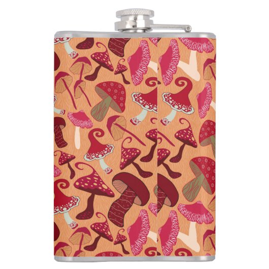 Flasques Champignons mignons (Dos)