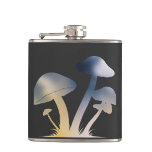 Flasques Champignons Nature Environnement Vie Silhouette St