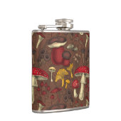 Flasques Champignons sauvages sur brun (Droite)