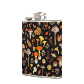 Flasques Champignons sauvages sur le noir (Gauche)