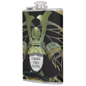 Flasques Changeable Votre Photo, Casque Samurai (Gauche)