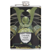 Flasques Changeable Votre Photo, Casque Samurai (Devant)