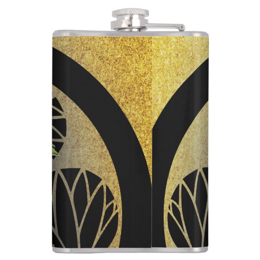 Flasques Changeable Votre Photo, Casque Samurai (Dos)