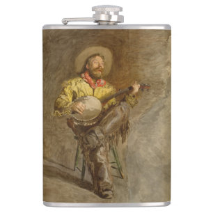 Flasques Chanter Espagnol Cowboy à Banjo jouer à la chanson